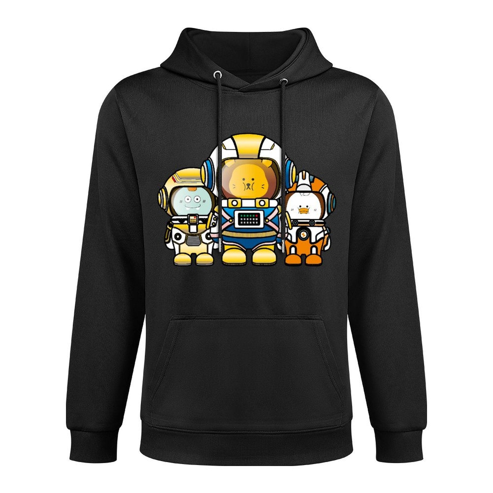 Natural Classic Fit Front Graphic Hoodies